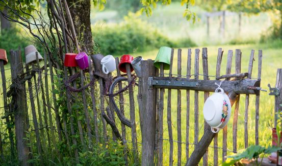 Kreativer Gartenzaun
